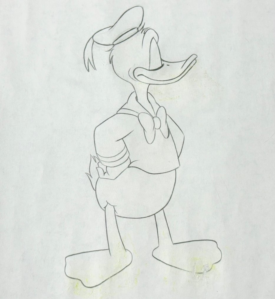 (Walt Disney, c. 1970s) - 1 Original-Animationszeichnung von Donald Duck #1.0