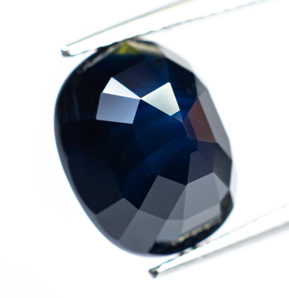 Nincs minimálár Zafír  - 7.52 ct - Bellerophon Gemlab - Mélykék-zöldes #3.2