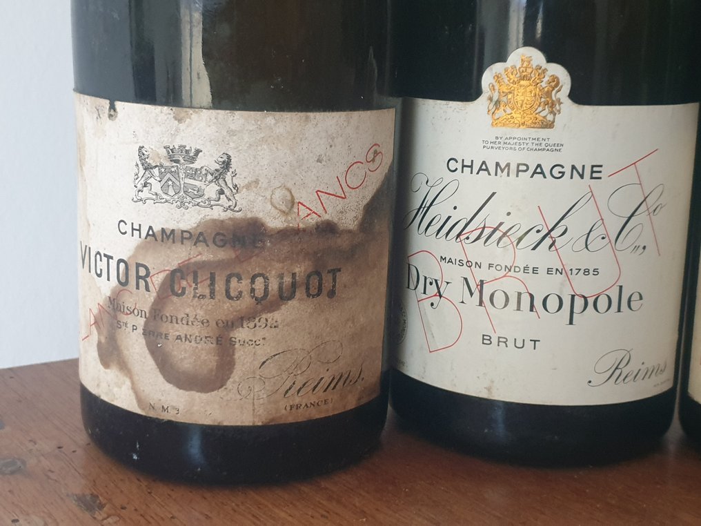 Pol Roger, Victor Clicquot / Heidsieck & C° - Champagne Brut - 4 Bottiglie (0,75 L) #2.1