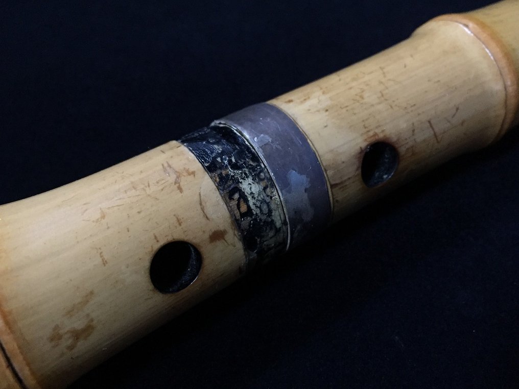 Signed 陽泉 Yosen / Shakuhachi / Japanese Vintage Bamboo Flute -  - Sakuhacsi - Japán  (Nincs minimálár) #3.2