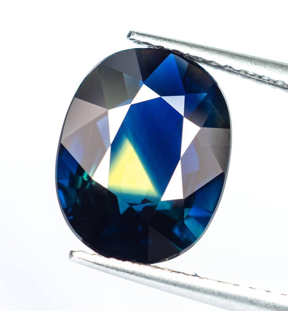 Nincs minimálár Zafír  - 5.37 ct - Bellerophon Gemlab - Multicolour (GBY) #1.0