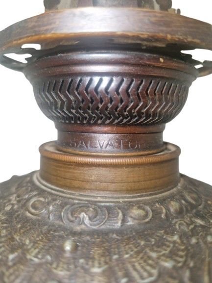 Salvator Brenner - Lampe à huile - En alliage #3.2