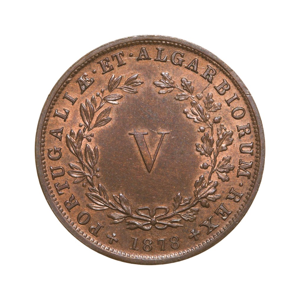 Portugal. D. Luís I (1861-1889). V Reis 1878  (No Reserve Price) #1.0