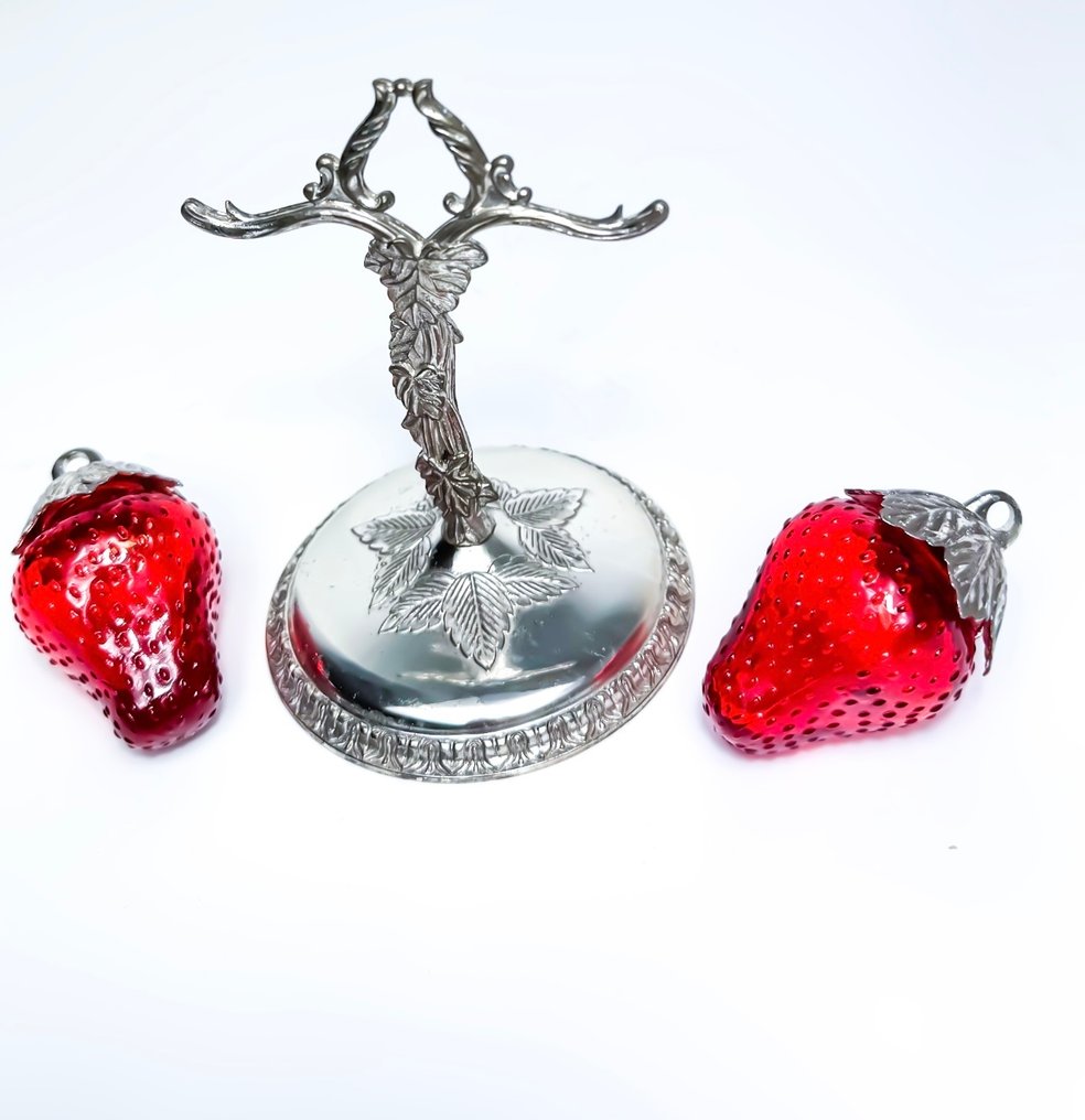 盐和胡椒瓶 - 草莓 - 玻璃, 镀银 #3.2