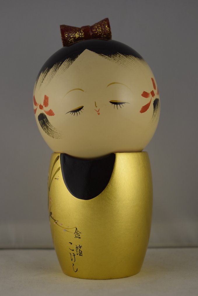 金漆蒔绘梅树小木偶 - 漆, 木 - Ryuzan - 日本 - Shōwa period (1926-1989) #4.3