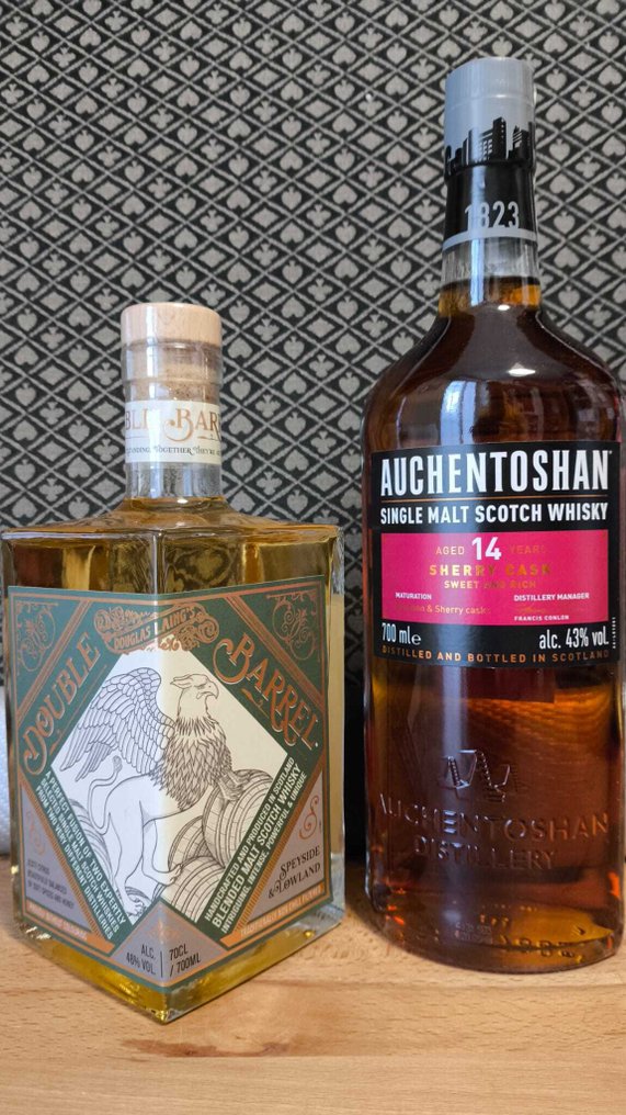Double Barrel Islay & Highland + Auchentoshan 14yo Sherry Cask - Douglas Laing - 700ml - 2 bottles #1.0