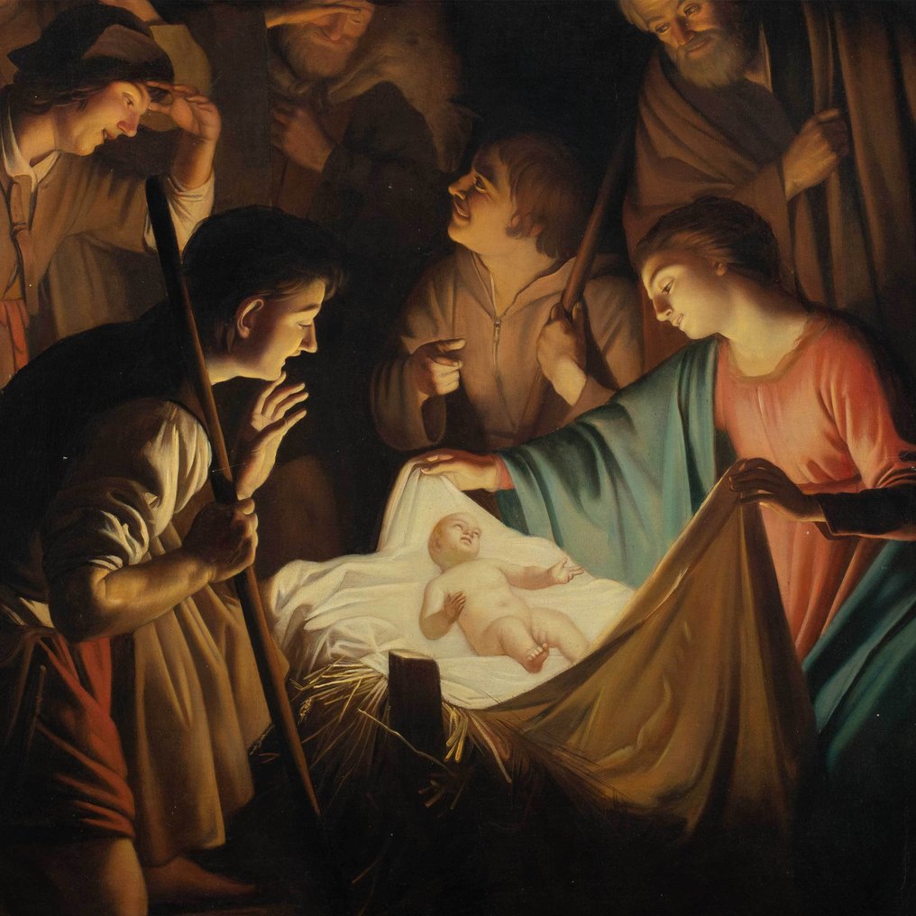 Gerrit van Honthorst, known as Gherardo delle Notti (1590-1656), 晚於 - Adoration of the Shepherds #2.1
