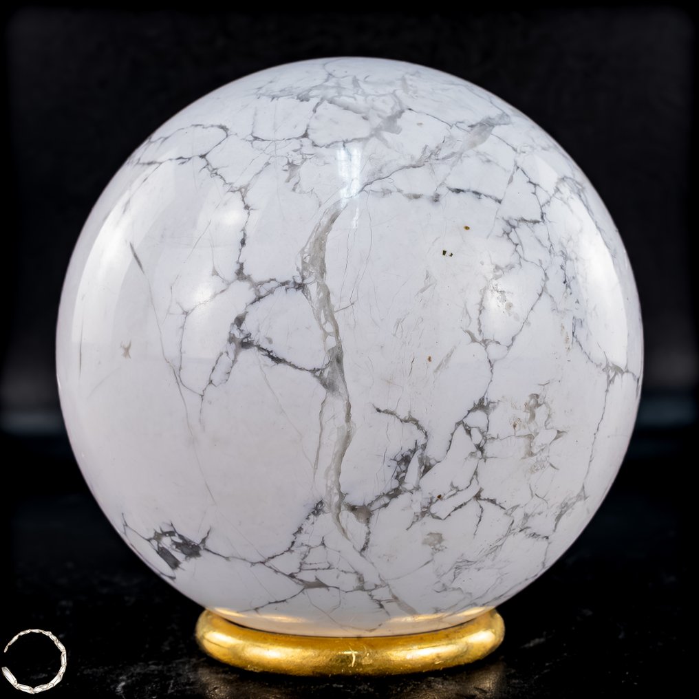 Howlith Kugel – 象征内在的平静与清晰 加拿大的自然杰作- 769.31 g #2.1