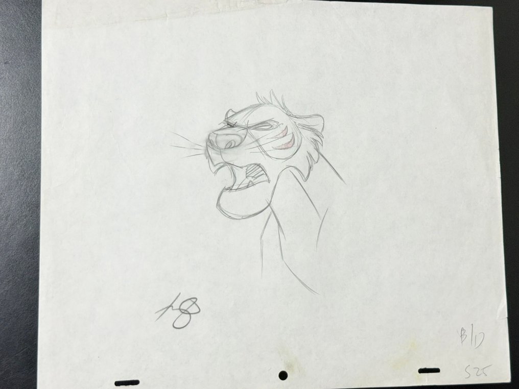 Walt Disney Animationszeichnung von Shere Khan - Jungle Cubs (1996) - from Jungle Book #1.0