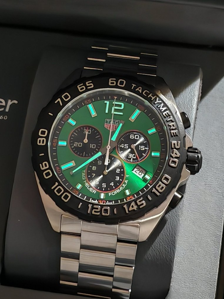 TAG Heuer - Formula 1 Chronograph 43mm – 2023, Unique Green Dial, 200m, Full Set - CAZ101AP.BA0842 - Άνδρες - 2023 #2.1