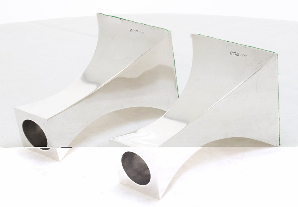 Thomas A Scott - Κηροπήγιο (2) - .925 silver - Ασημένιο κανδήλι 1903 #2.1