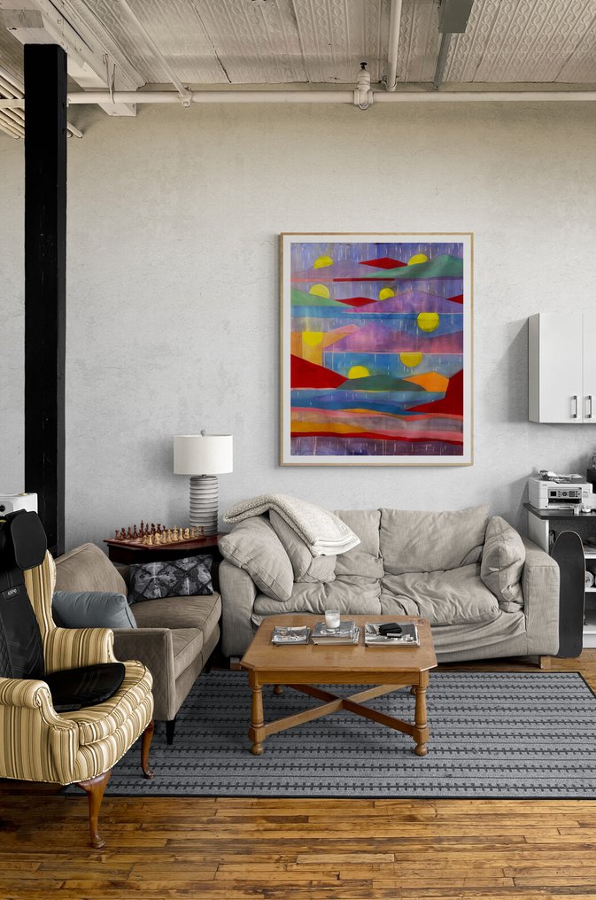 J. DELGALLO - Lluvia al atardecer. XL. ( NO Reserve ) #4.3