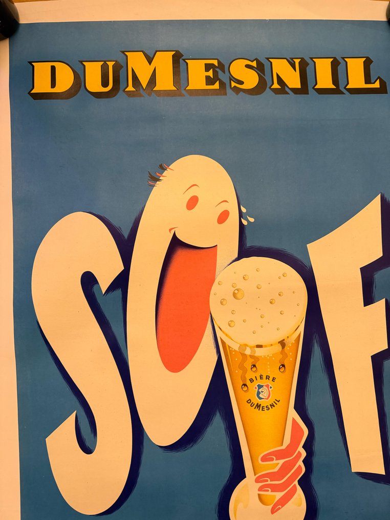ROGER ADAM - Manifesto pubblicitario-Birra SOIF Dumesnil #1.0