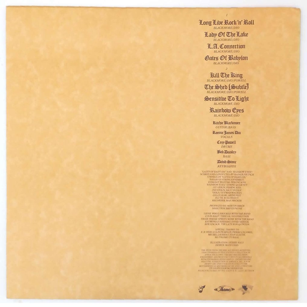 Rainbow - Long Live Rock 'N' Roll - 1978 - Japanese Pressing - Disco in vinile - Stampa giapponese - 1978 #1.0