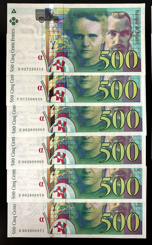Frankrike. - 20 banknotes Francs - Various dates (Utan reservationspris) #1.0