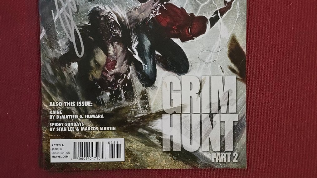 The Amazing Spider-Man #635 - Signed by Gabriele Dell'Otto + COA - 1 Signed comic - First edition - 2010 #4.3
