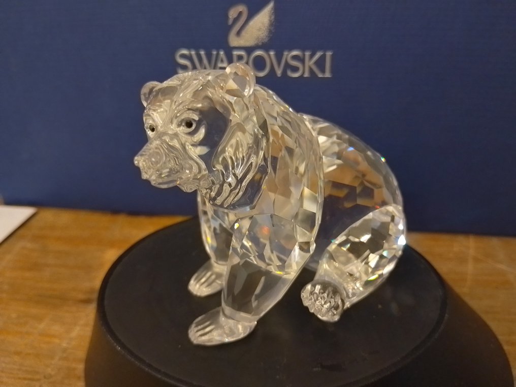 Swarovski - Statuetta - Grizzly bear 243880 - Box + Certificate - Cristallo #1.0