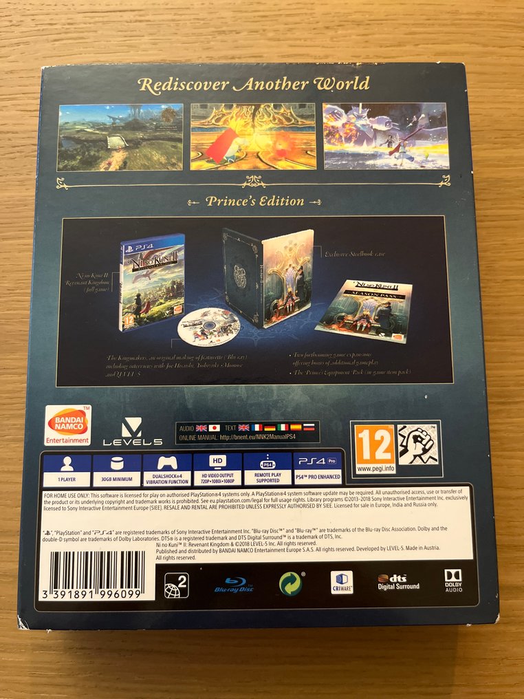 Sony - Playstation 4 (PS4) - Ni no Kuni II: Revenant Kingdom - Prince's Edition - Videospill - I original eske #1.0