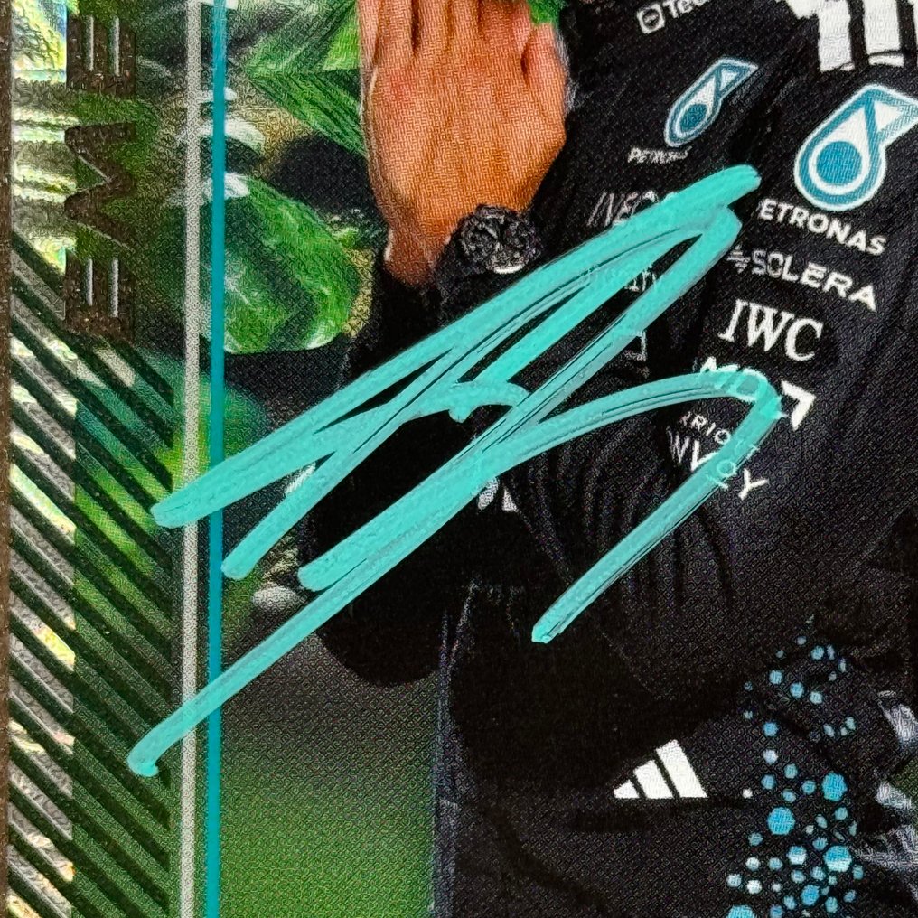 梅 赛 德 斯 - Topps Limited Edition LE4 Emerald Signed - George Russell - 2025 - 交易卡片  #1.0