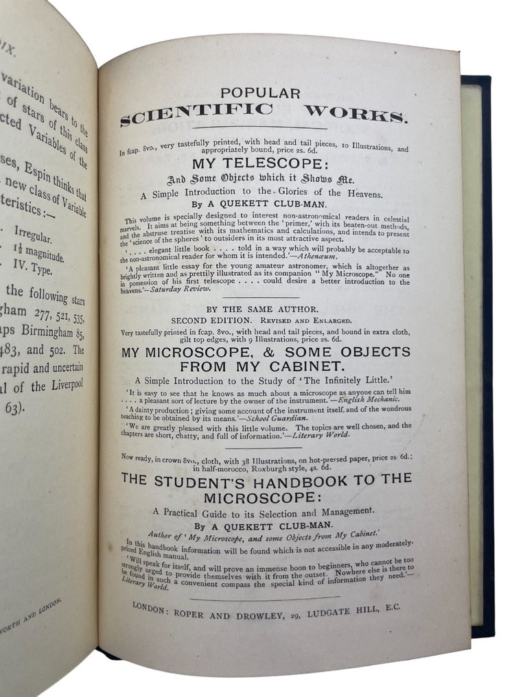John Ellard Gore - Planetary and Stellar Studies [Provenance: Sir J. Norman Lockyer] - 1888 #4.3