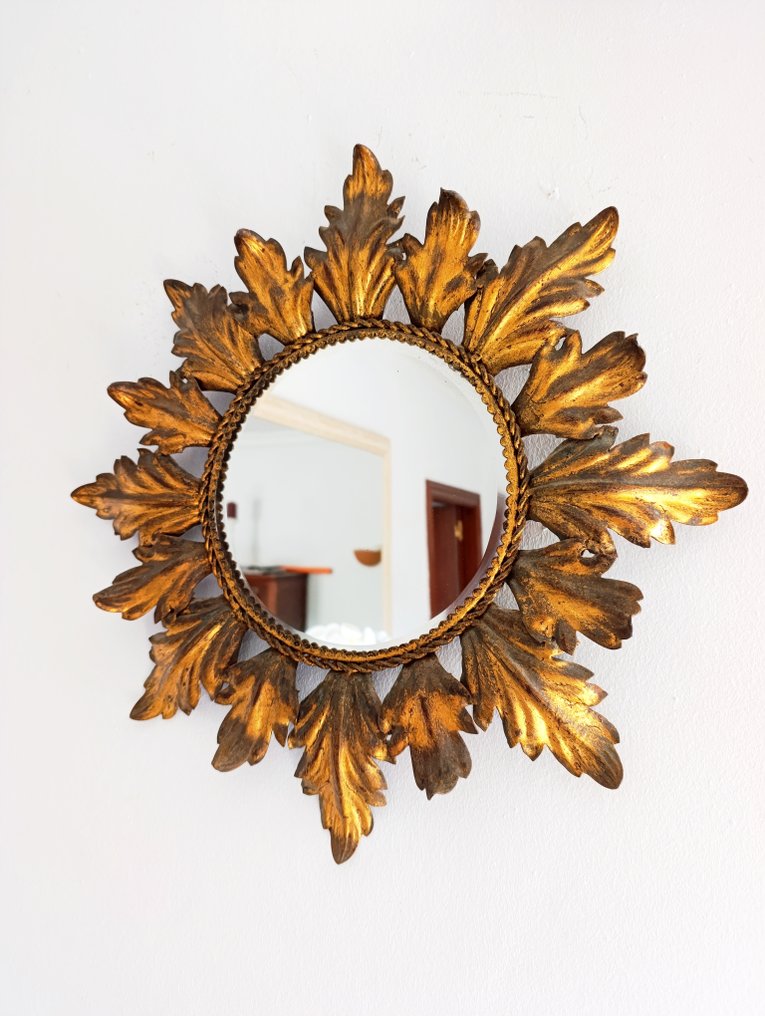 Fali tükör  - Fém - Espejo Sol az 70-es évek #1.0