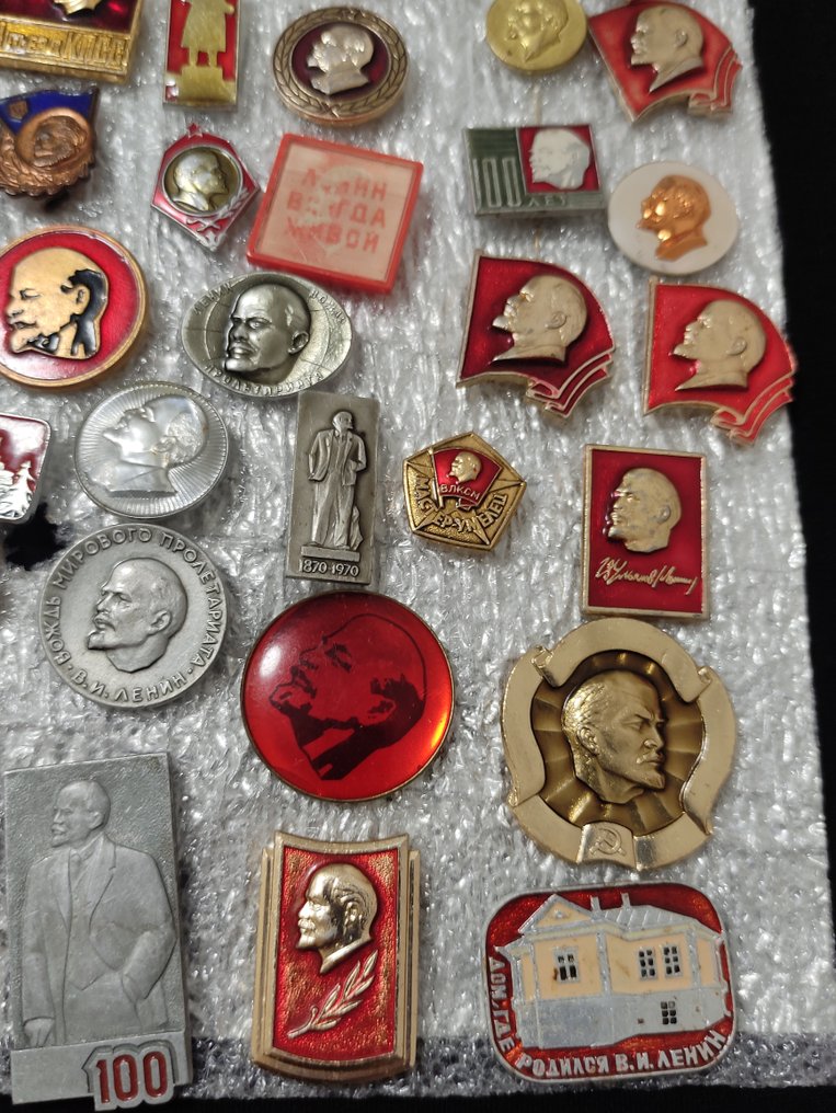 Themed collection - Big collection of badges: Lenin, USSR (55 pieces) #3.2