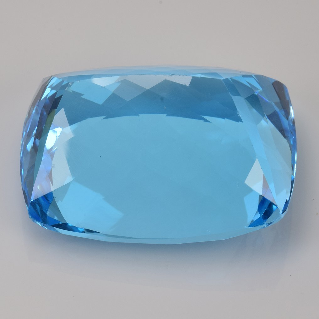 1 pcs Blå Topas - 89.91 ct - Internasjonal forening for fargede edelstener (ICA GemLab) #4.3