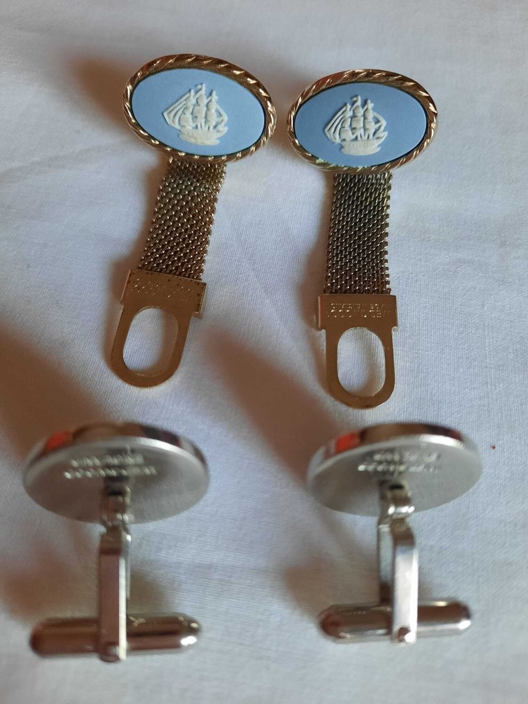 Wedgwood - Metal, Jasperware - Cufflinks - Two pairs of twins #3.2