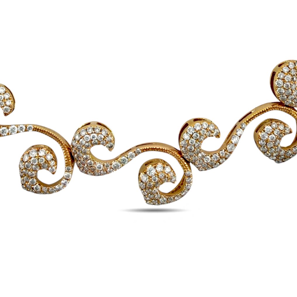 项链 - 18K包金 独家18K玫瑰金3.06克拉钻石链坠, 玫瑰金 - 3.06ct. tw. 钻石 (天然) #3.2