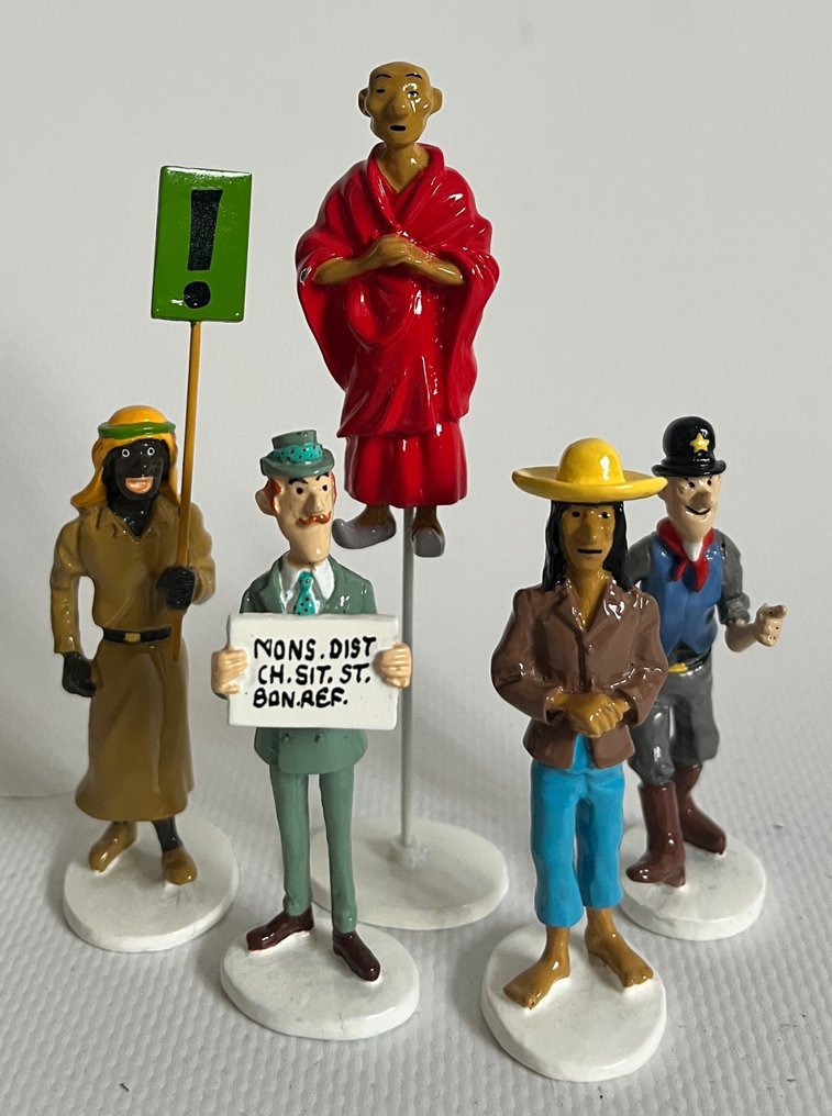 Carte de Voeux - Tintin - 5 Figurines - Série 9 #1.0
