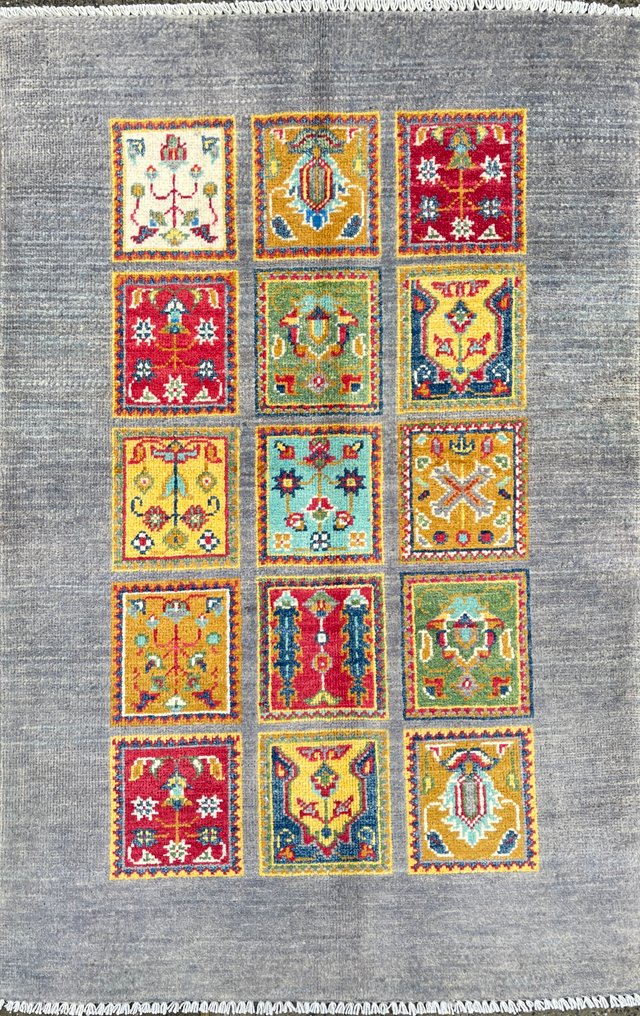 优质阿富汗 Kashkuli - 全新 - 未使用 - 手工编织 - 羊毛 - 全新 - 地毯 - 123 cm - 80 cm #1.0