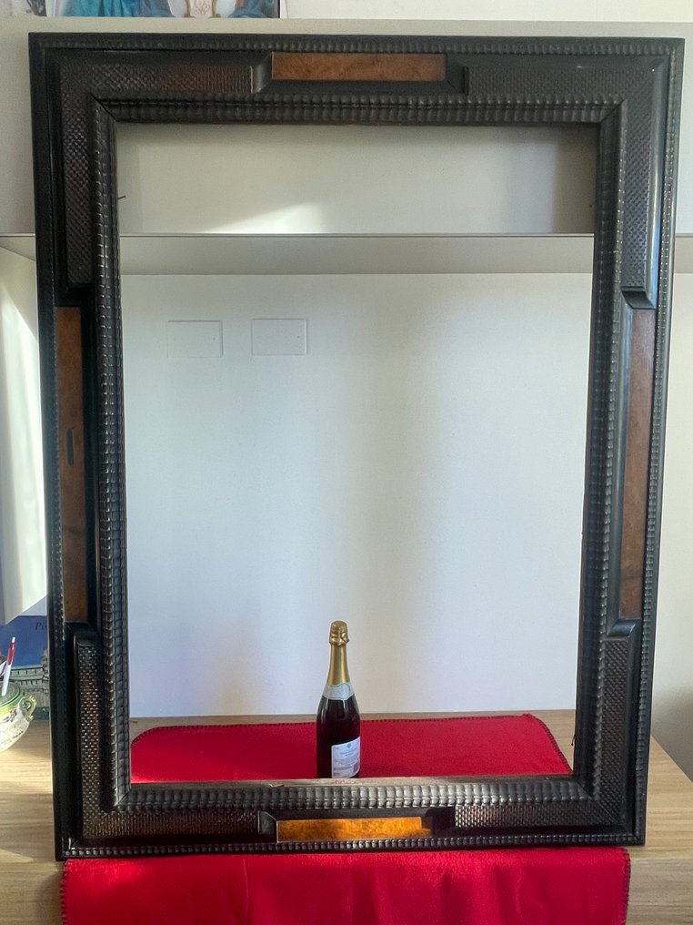 框架  - 宏伟且重要的19世纪镶嵌象牙的guilloche工艺 #4.3