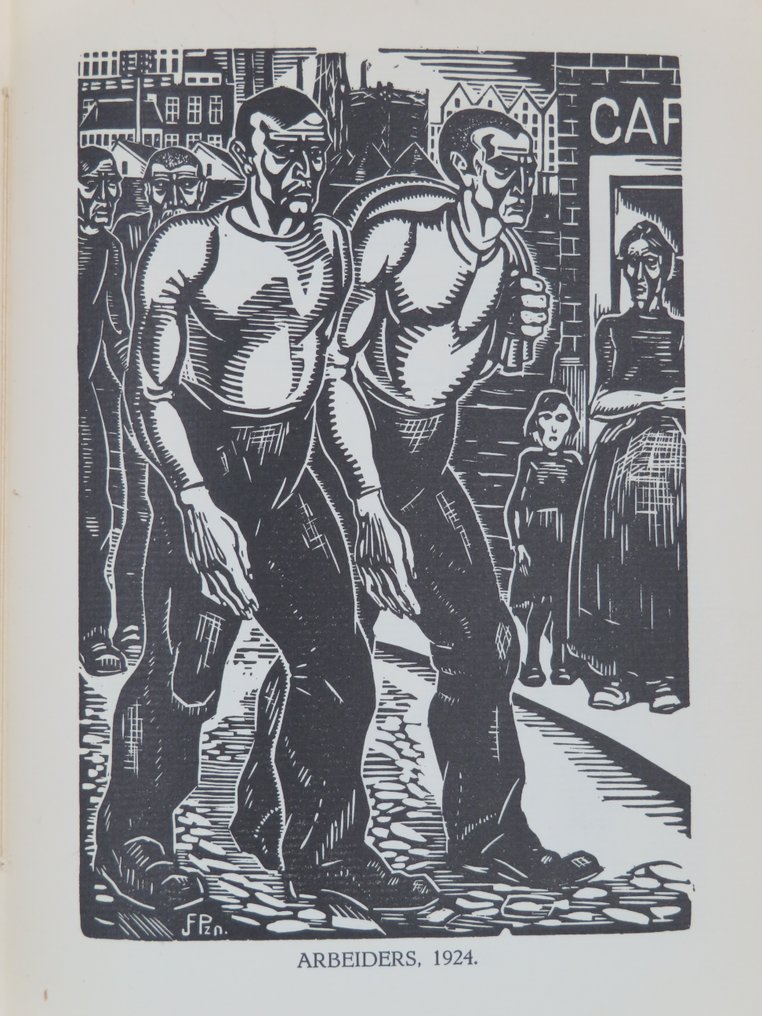 J. Franken Pzn. & A.A.M. Stols - Iets over de houtsneden van J. Franken Pzn. - met losse houtsnede - 1925 #2.1