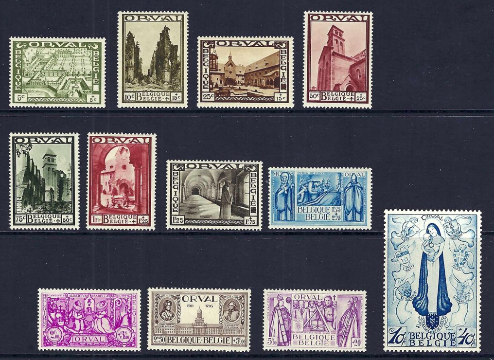 Belgium 1933 - the 'Grote Orval' series - OBP/COB 363/74 #1.0