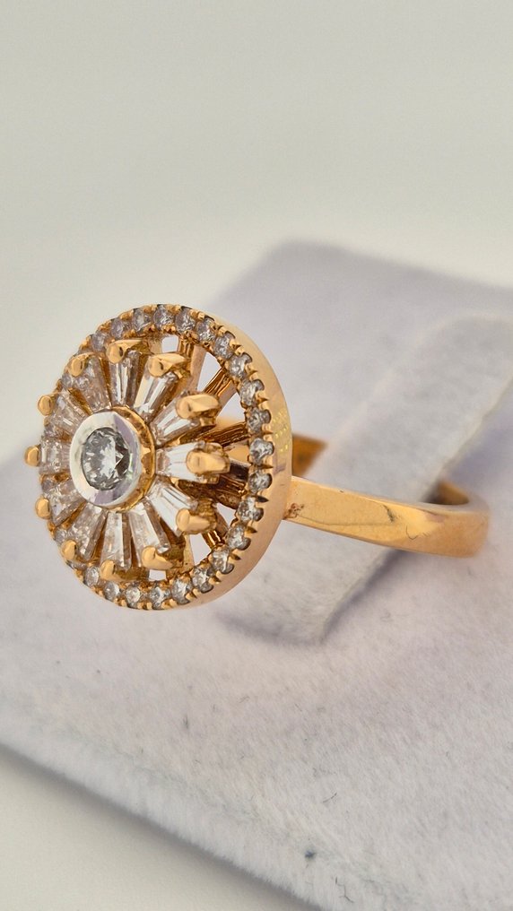 戒指 - 18 克拉 玫瑰金 -  1.65ct. tw. 鉆石 (天然) - 鉆石 - 旋转钻石戒指 #2.1