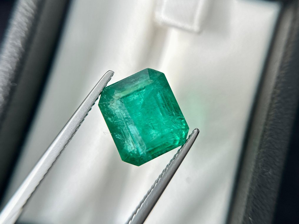 Nincs minimálár Zöld Smaragd  - 8.37 ct - Lotus Gemology - Intenzív zöld - kisebb olaj #4.3