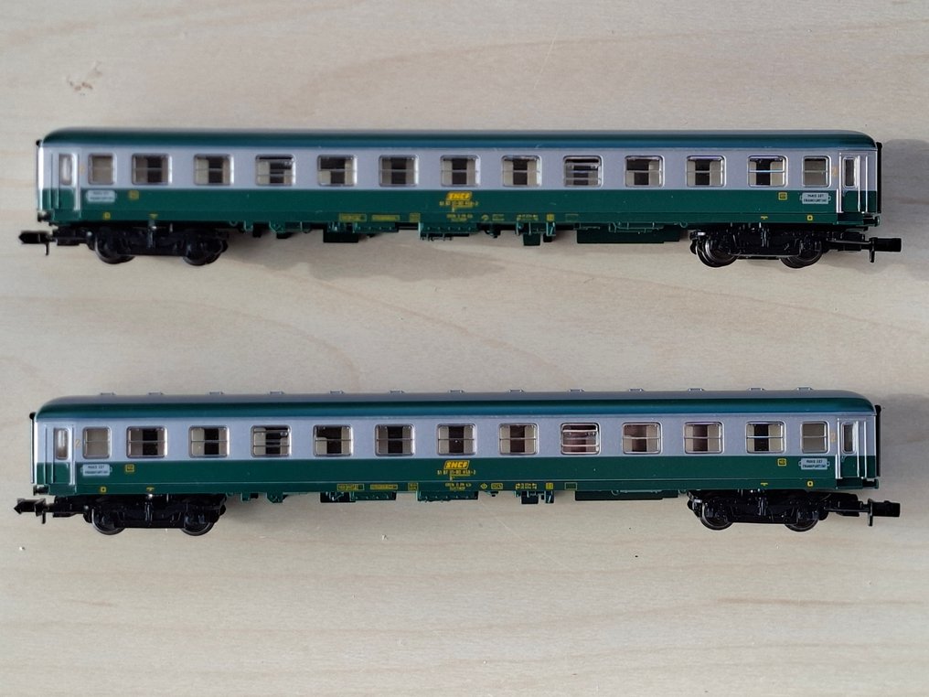 Fleischmann N - 8152 - Carrozza passeggeri di modellini di treni (2) - Carrozze di seconda classe B11 per treni veloci - SNCF #2.1