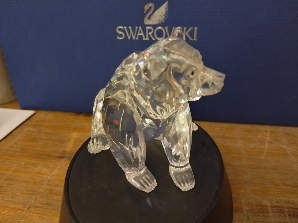 Swarovski - Statuetta - Grizzly bear 243880 - Box + Certificate - Cristallo #4.3