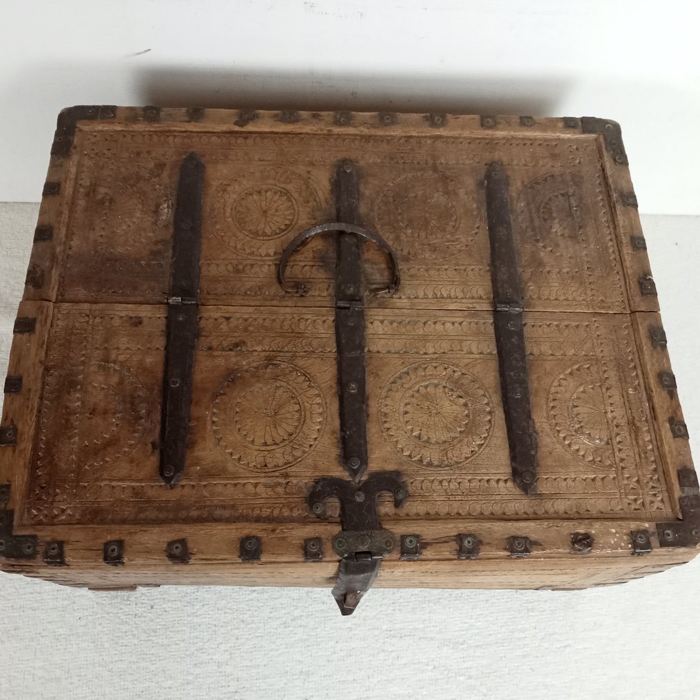 嫁妆箱 - 木 - 印度 - 19世纪至20世纪 #1.0