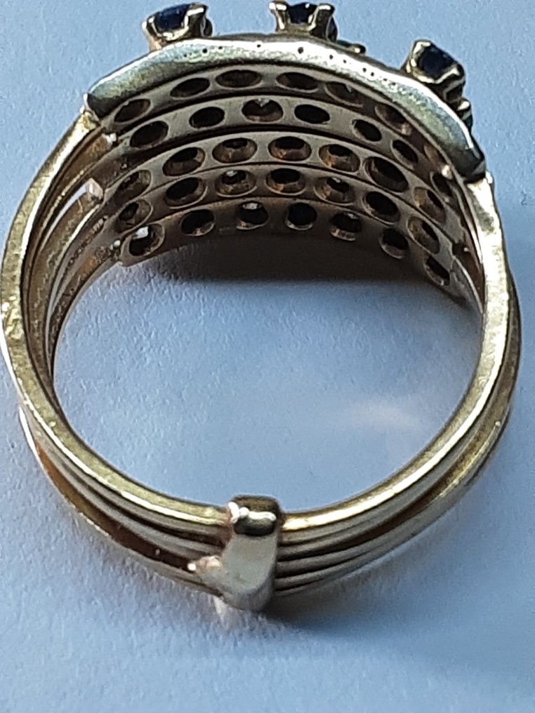 戒指 - 18 克拉 黃金, 白金 #4.3