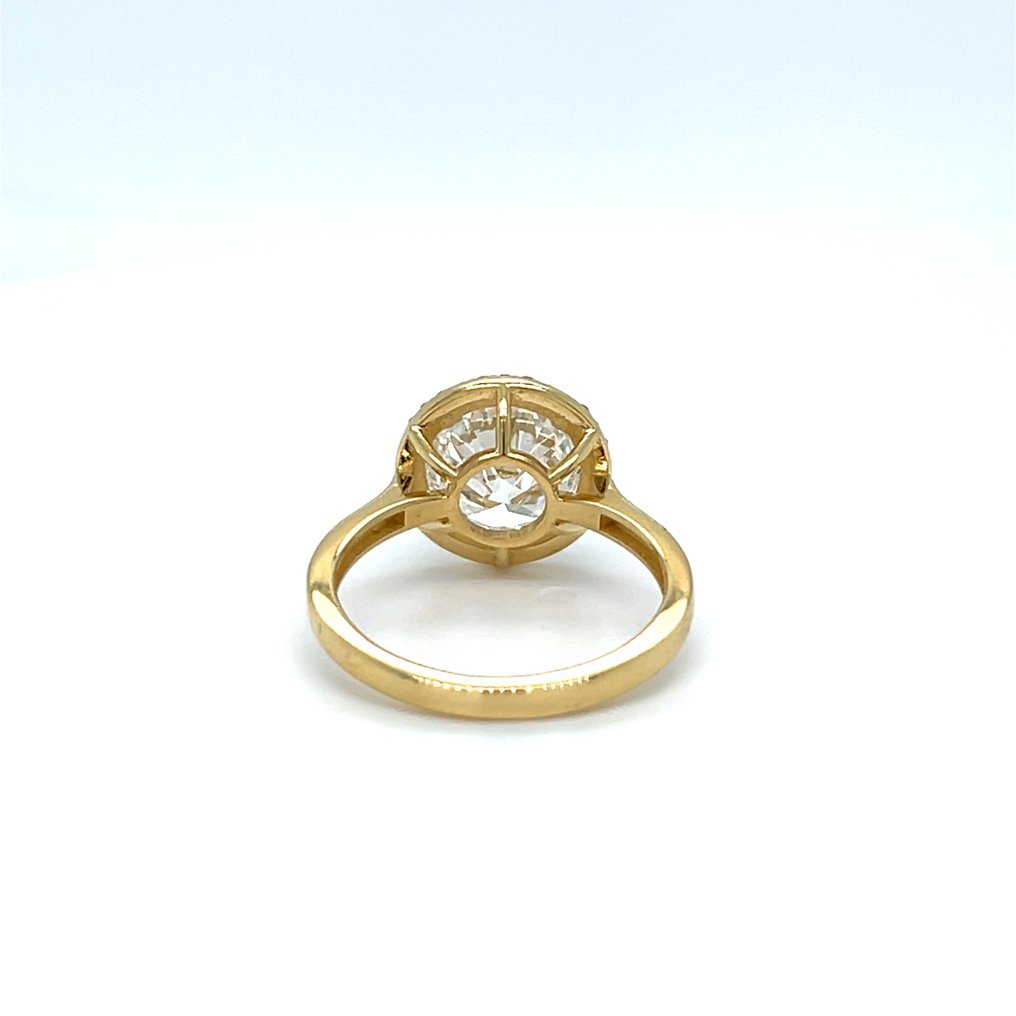 戒指 - 18K包金 黄金 - 3.36ct. tw. 钻石 (实验室培育) #2.1