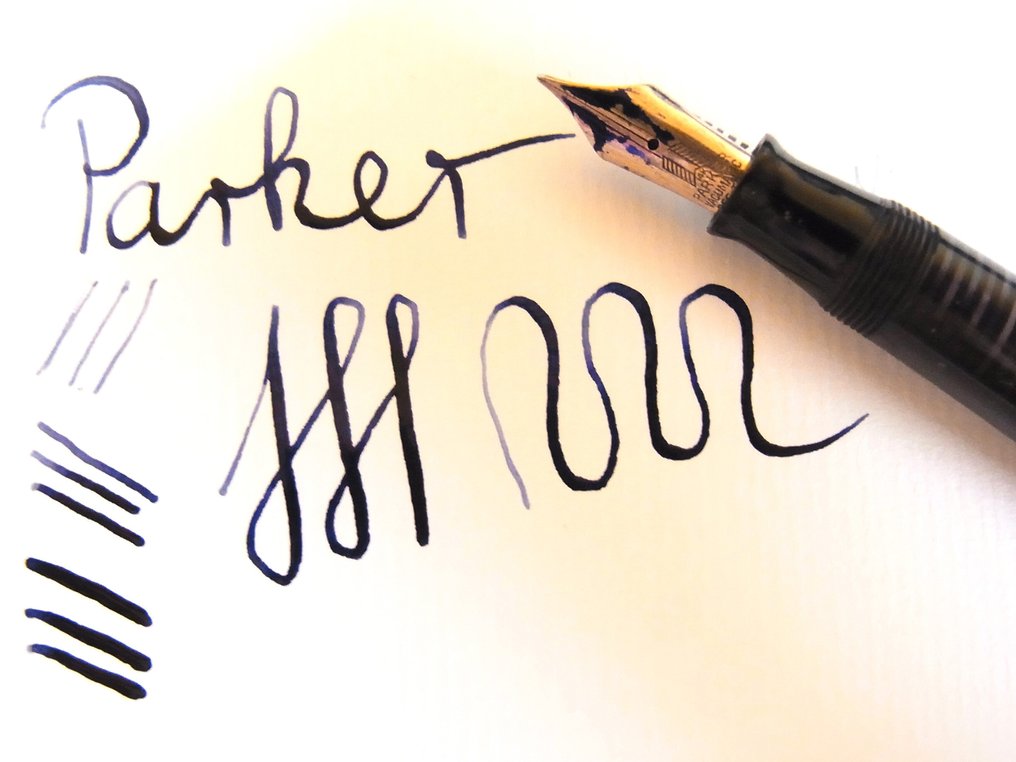 Beautiful 1937 PARKER VACUMATIC Azure Blue Flexy 14K M - Nincs minimálár - Töltőtoll #2.1