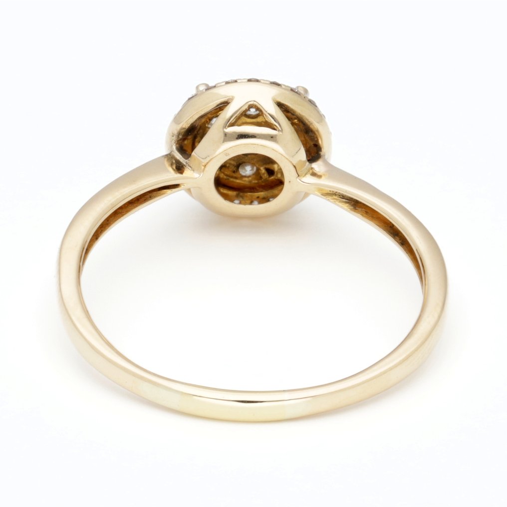 戒指 - 18 克拉 黃金 鉆石 (天然) #3.2