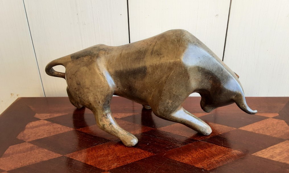 P. Chenet - Figure - Stier - 23 cm - Bronze #2.1
