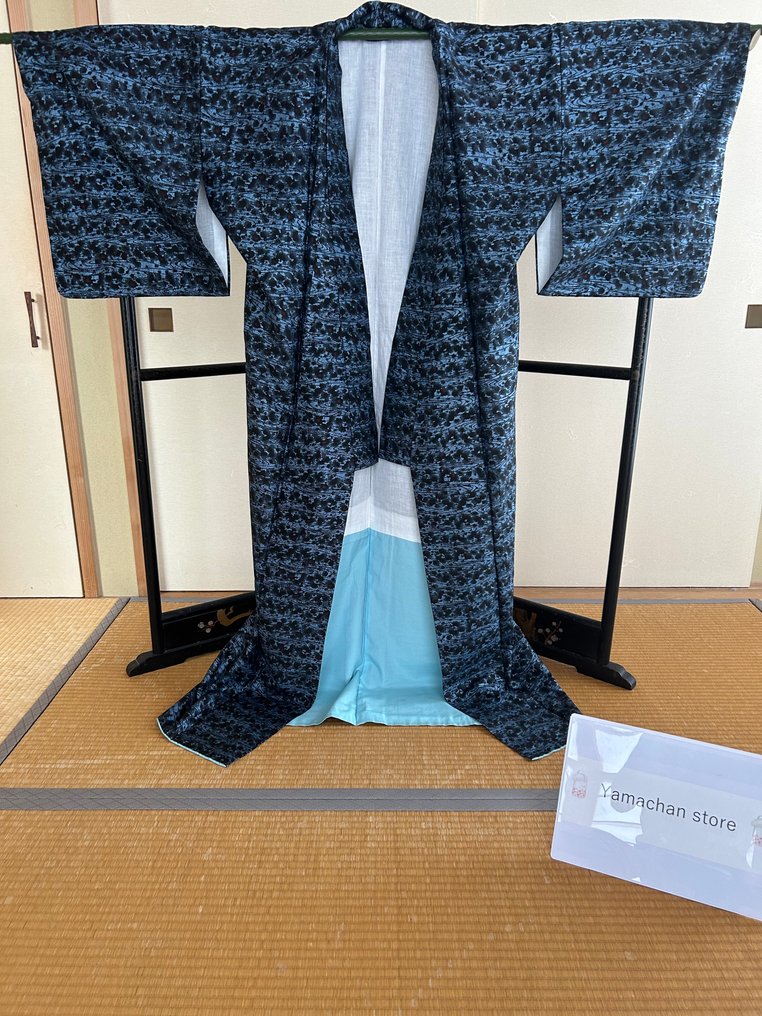 Kimono vecchio giapponese unico nel suo genere - Cotone - Giappone - Periodo Heisei (1989-presente) #1.0