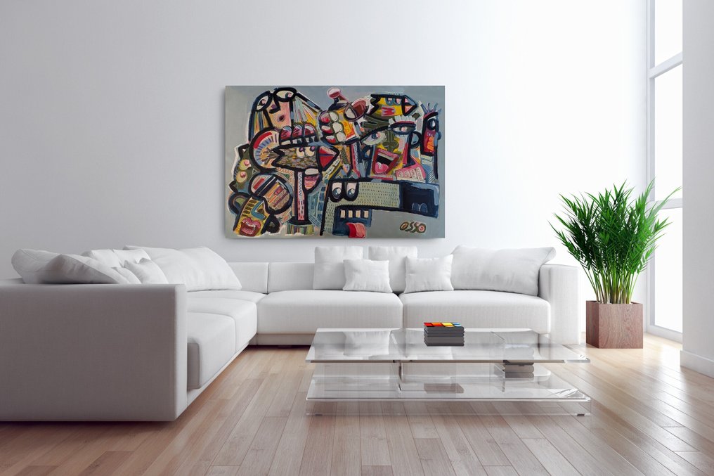 Denis OSSO (1965) - Catch me XXL   - unique original #2.1