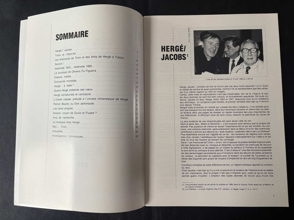 Tintin Numéro 5 et 6 - Revue les Amis de Hergé numéro 5 et 6 - 2 Album - First edition - 1987 #4.3