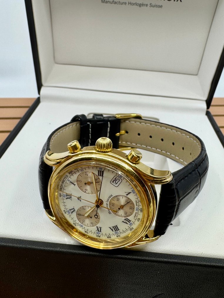 Maurice Lacroix - Les Classiques Chronograph 18k Goldplated G10 - No Reserve Price - 04663 - Men - 1990-1999  #1.0