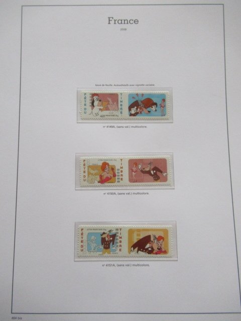 France 2008/2012 - Self-adhesive sticker collection with pages and an album Yvert & Tellier. #2.1