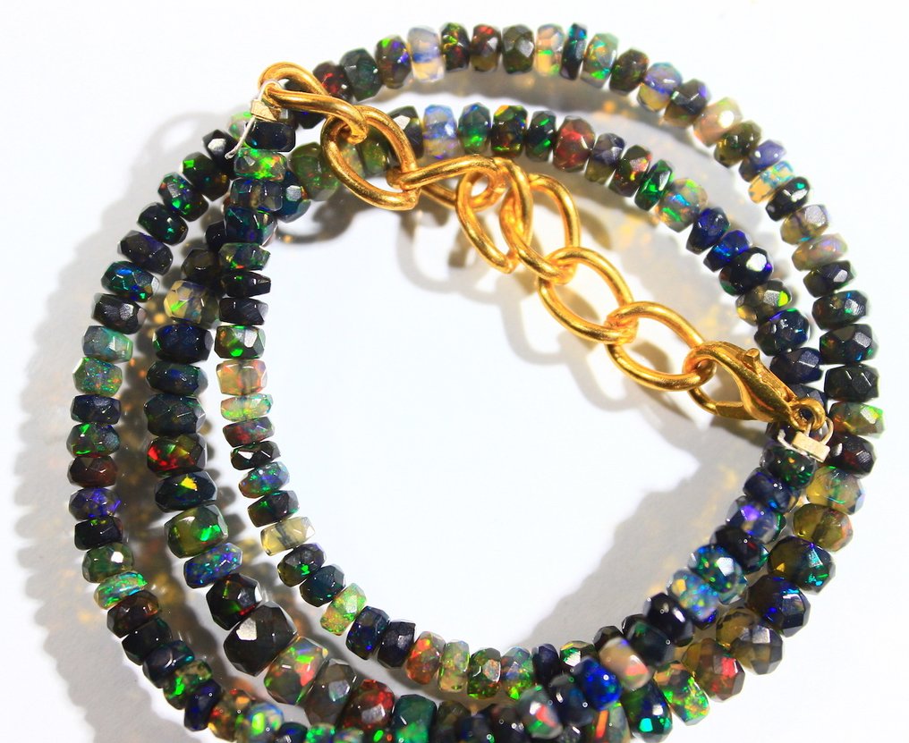 免运费 52.10 克拉 埃塞俄比亚黑蛋白石 珠子- 10.42 g #4.3